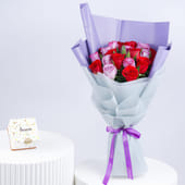 Rose Affair Bouquet With Choco Box