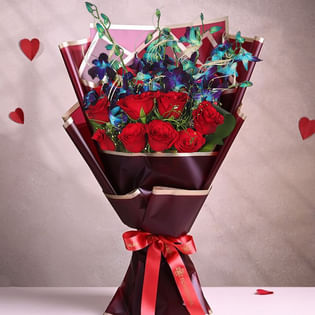 Rose And Orchid love bouquet