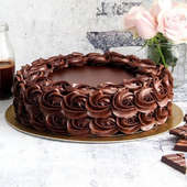 Rose Choco Truffle Cake