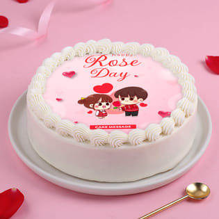 Rose Day Special Cake