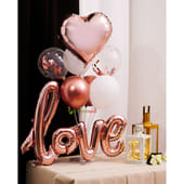 Rose Gold Love Balloon Bouquet