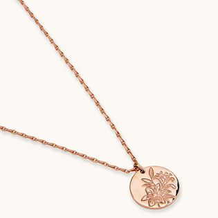 Rose Gold Sunflower Pendant