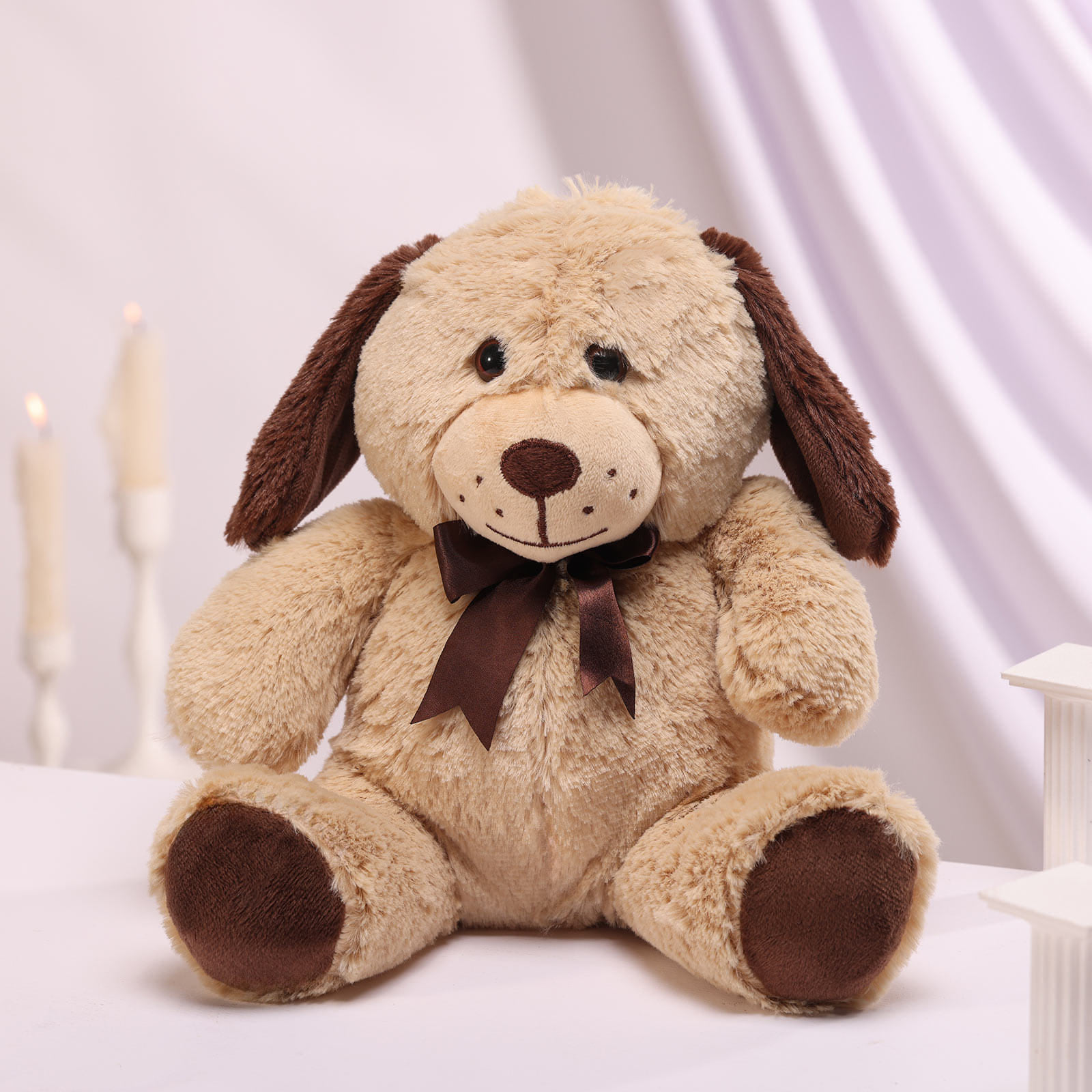 Rose Love Bouquet N Puppy Teddy Combo