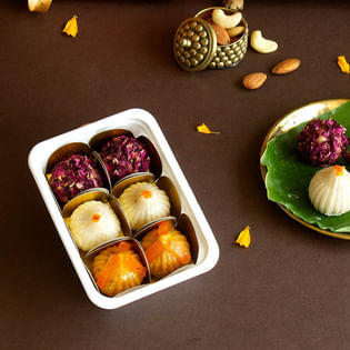 Rose Mango N Almond Flavours Kesar Modak Box