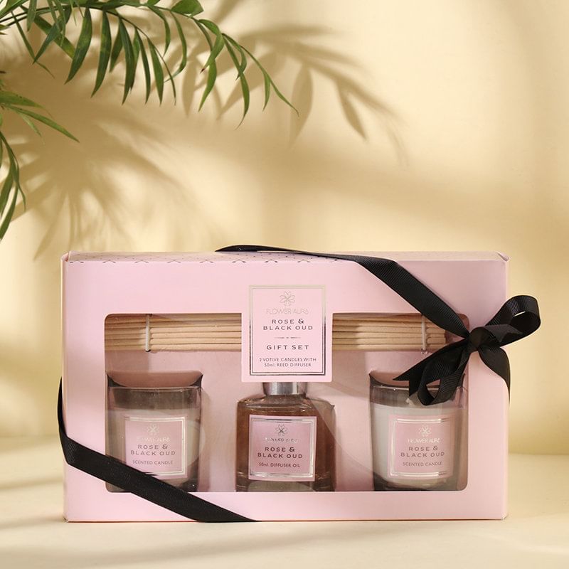 Rose And Oud Candle Ensemble