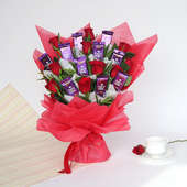 Rose  and Chocolates - Holi Special Gift