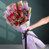 Rose N Kitkat Chocolate Bouquet