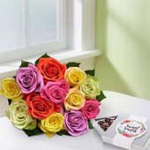 Rose Peruvian Lily Romance Bouquet