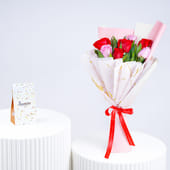 Rose Prestige Bouquet N Chocolate Combo