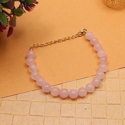 Sterling Silver Rose Quartz Bracelet
