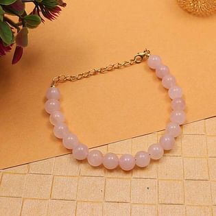 Sterling Silver Rose Quartz Bracelet