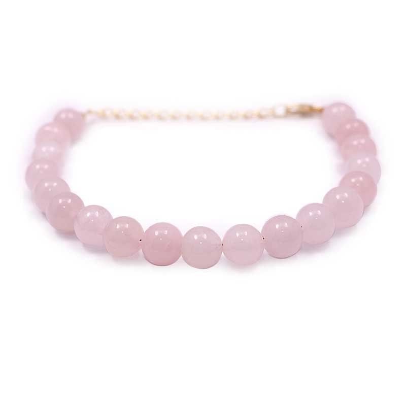 Sterling Silver Rose Quartz Bracelet