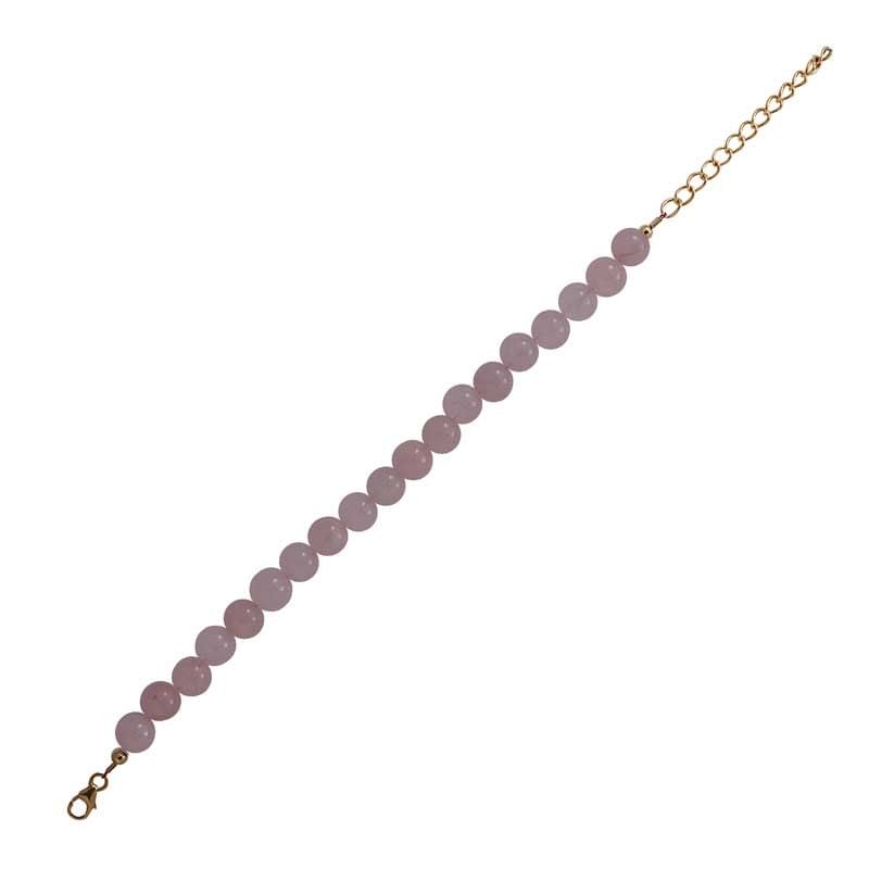 Sterling Silver Rose Quartz Bracelet