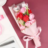 Rose and Teddy Valentine Combo Gift