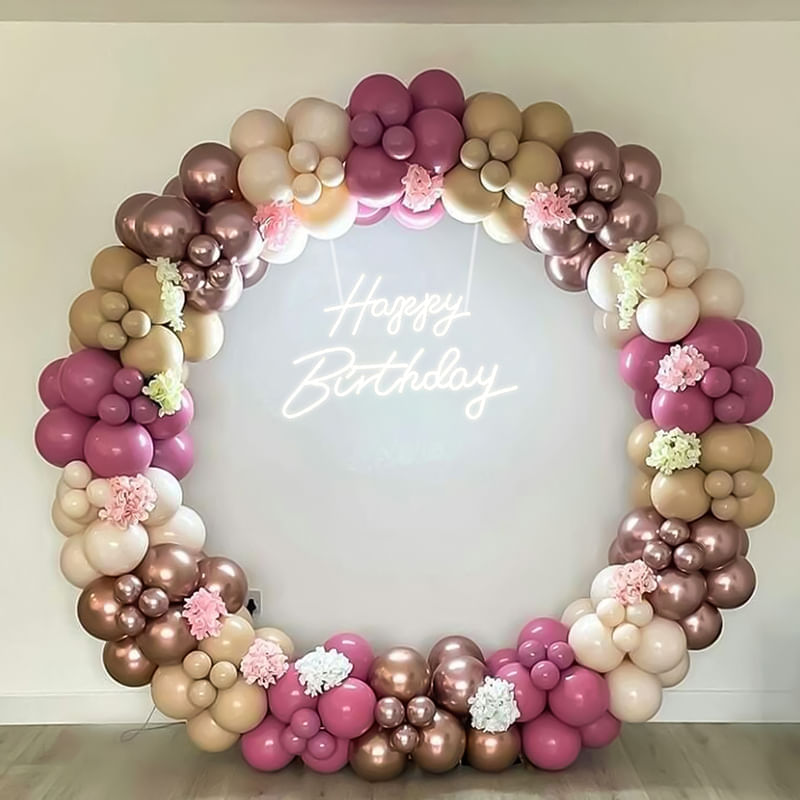 Rosegold Birthday Balloon Ring