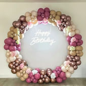 Rosegold Birthday Balloon Ring