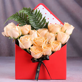 Roses Dipped In Sunset Hues