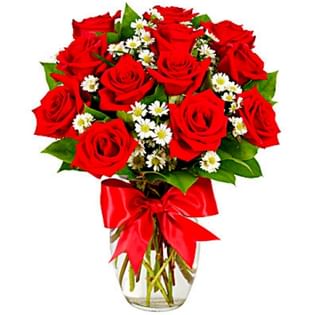 Roses In A Vase