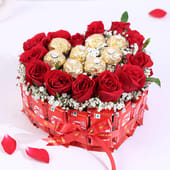 Roses N Choco Bites Romantic Gift Box