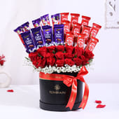 Roses N Choco Delight Gift Box