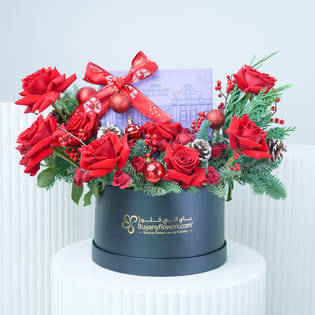 Roses N Chocolate Festive Xmas Gift Box
