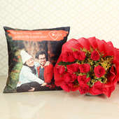 Roses and Cushion Combo