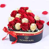 Roses N Ferrero Rocher Hamper