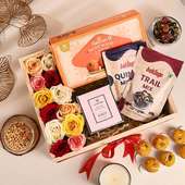 Roses N Festive Favourites Hamper