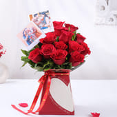 Roses N Photo Polaroid In A Love Box