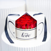 Roses Of Love In White Embrace