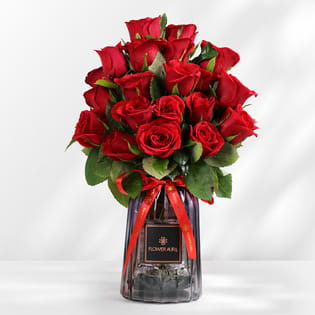 Timeless Red Rose Arrangement
