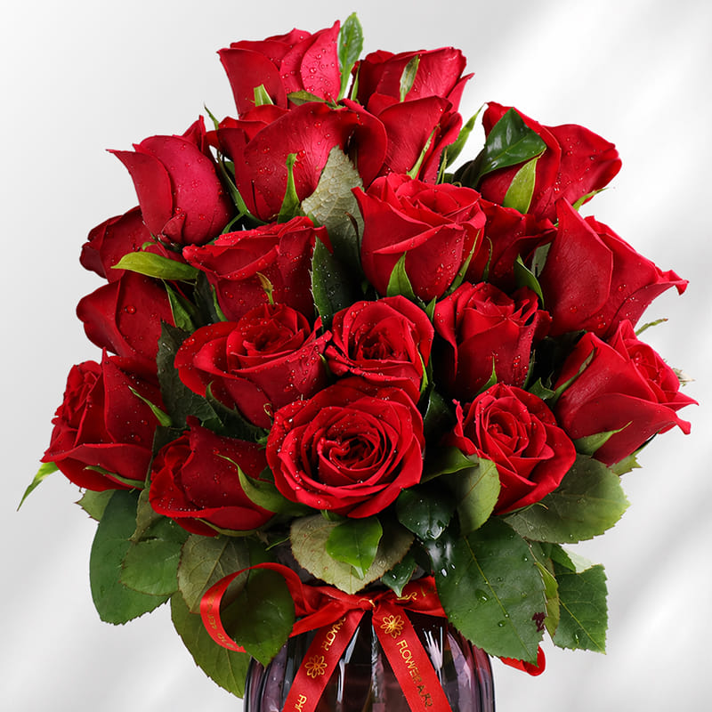 Timeless Red Rose Arrangement