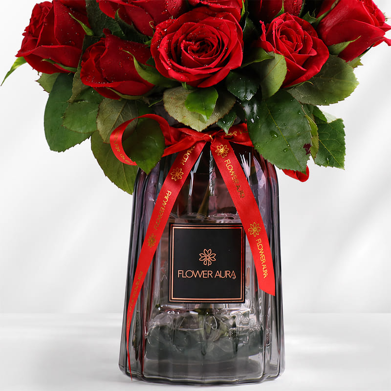 Timeless Red Rose Arrangement