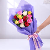 Rosey Prismatic Bouquet