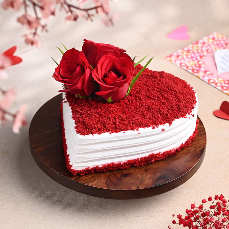 Rosy Kiss Red Velvet Cake