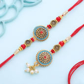 Royal Bhai Bhabhi Rakhi Set