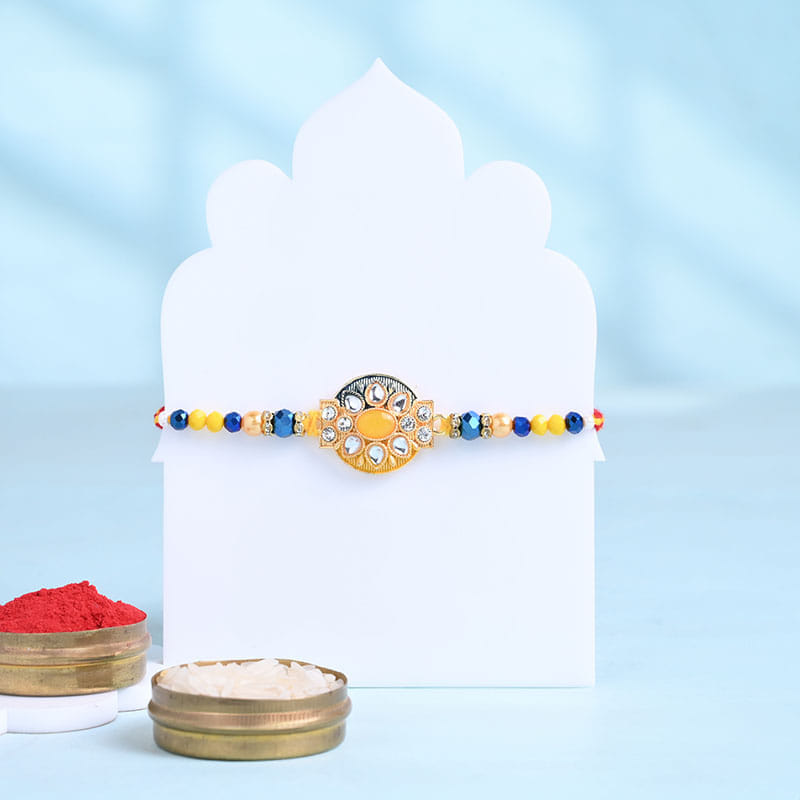 Royal Charm Rakhi With Ferrero Rocher-Overseas