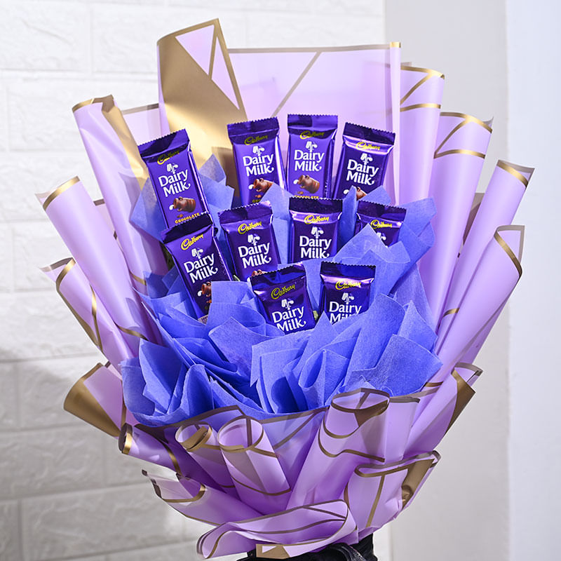 Bunch Of 10 Chocolate Bouquet