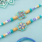 Royal Floral Rakhi Set Of Grace
