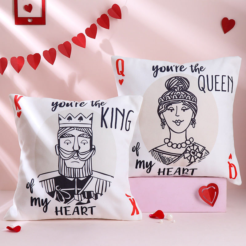 Royal Hearts Cushion Duo