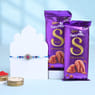 Royal Red Moti Rakhi with Premium Chocolates