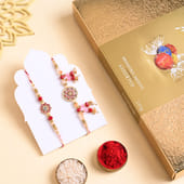 Royal Ruby Bhaiya Bhabhi Rakhi N Assorted Choco