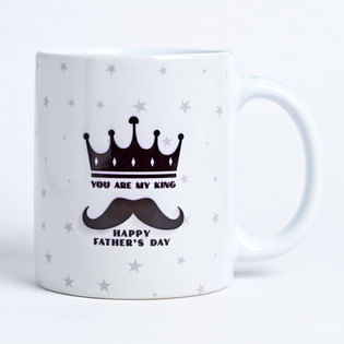 Black N White Fathers Day Mugs