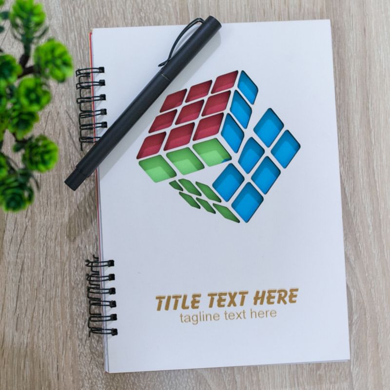 Rubiks Cube Personalized Diary and Pen