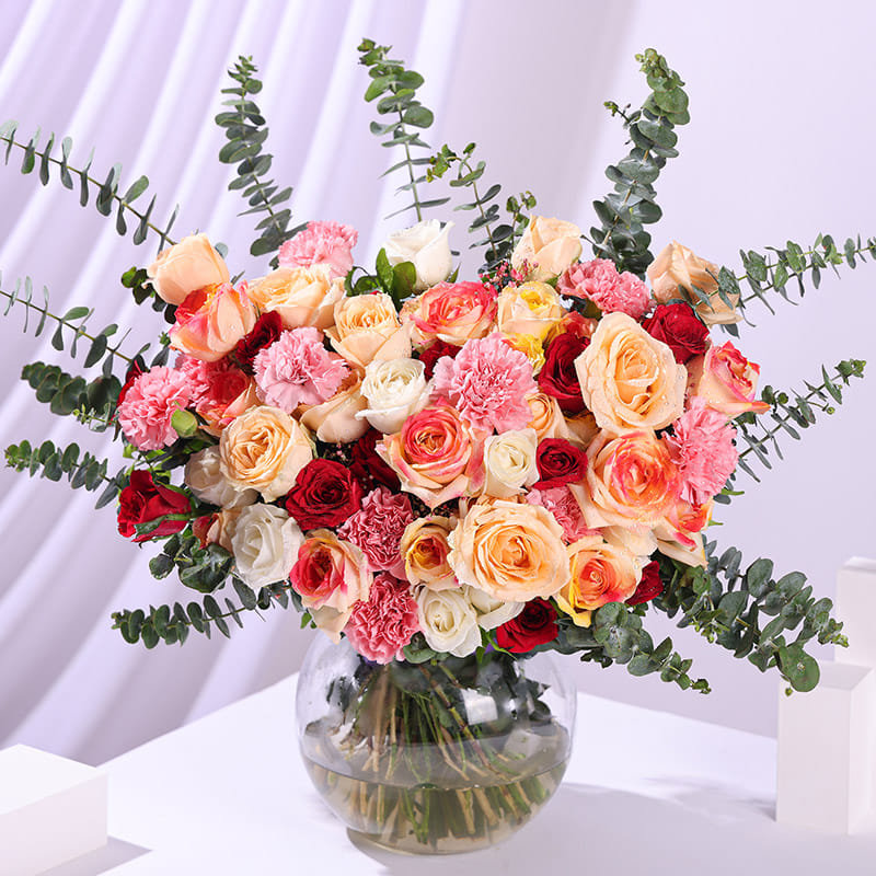 Ruby Rose Vase