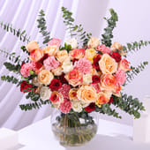Ruby Rose Vase
