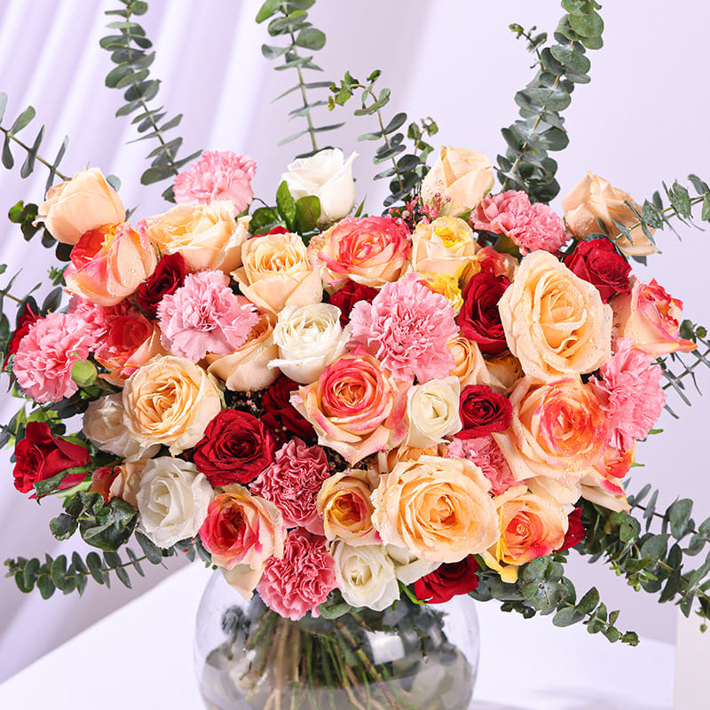 Ruby Rose Vase