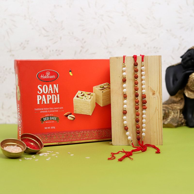Rudraksh Rakhi Combo