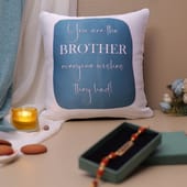 Rudraksh Rakhi With Personalised Wallet N Keychain