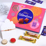 Rudraksha Beaded Rakhi With Celebrations Box